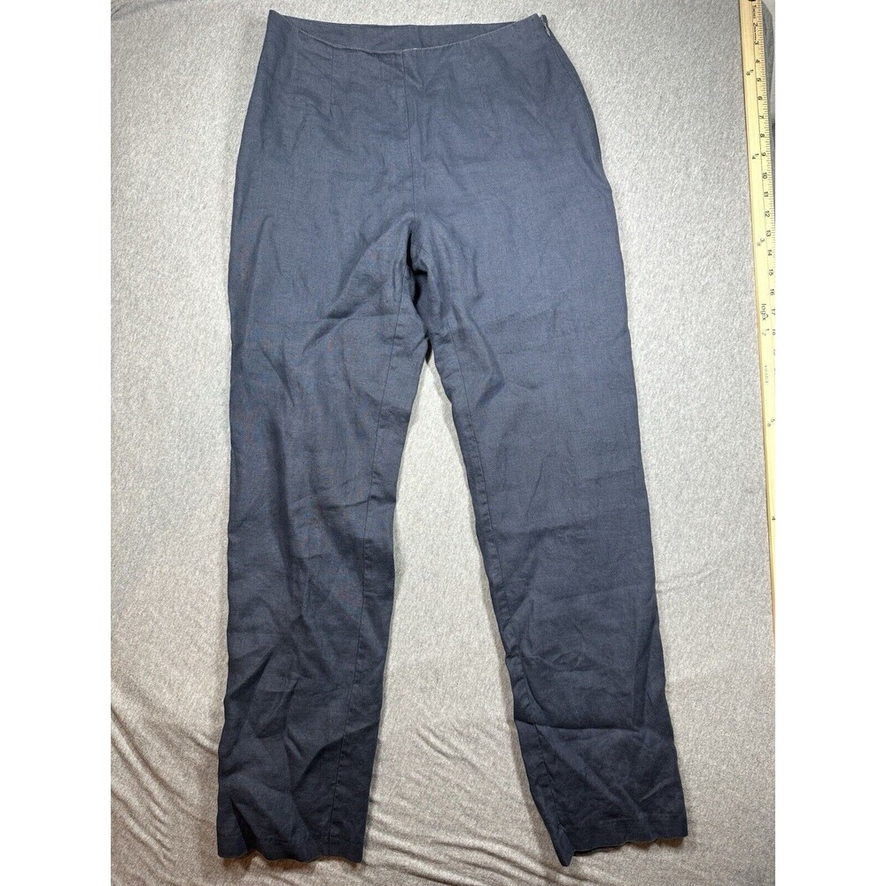 Connie Roberson Pants‎ Women's Size 6 Blue 100% Linen